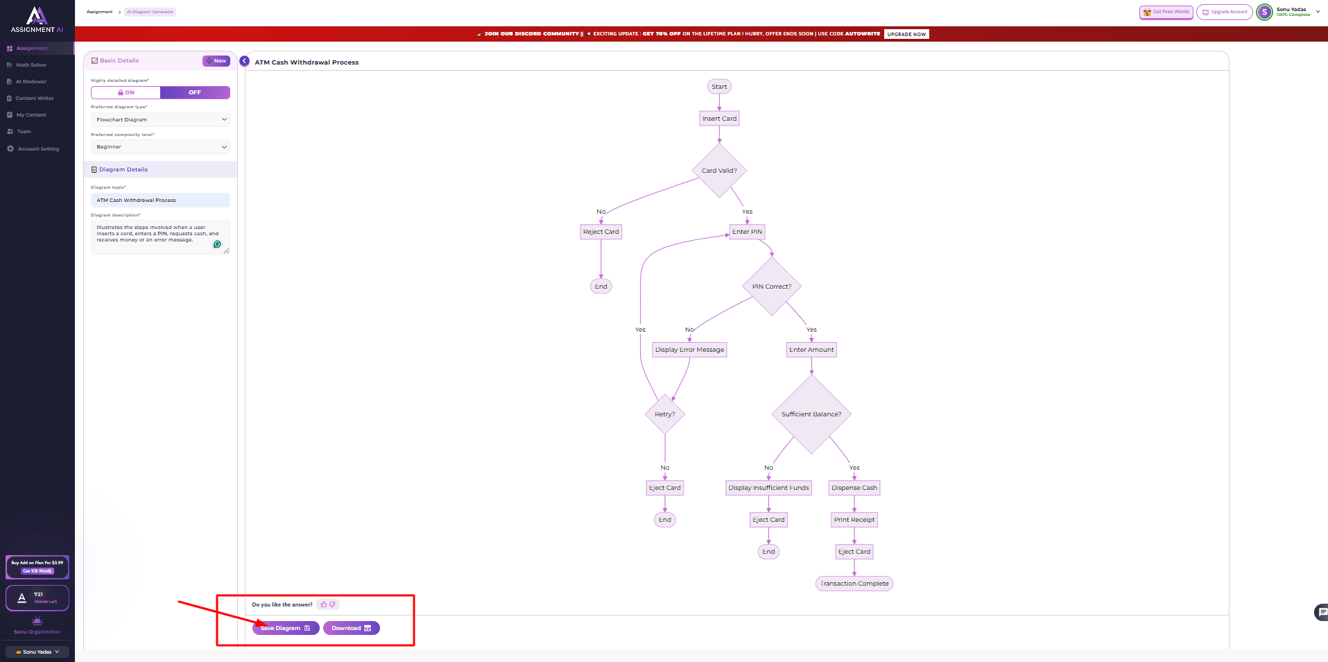 how to make a flowchart in 5 minutes using assignmentgpt ai