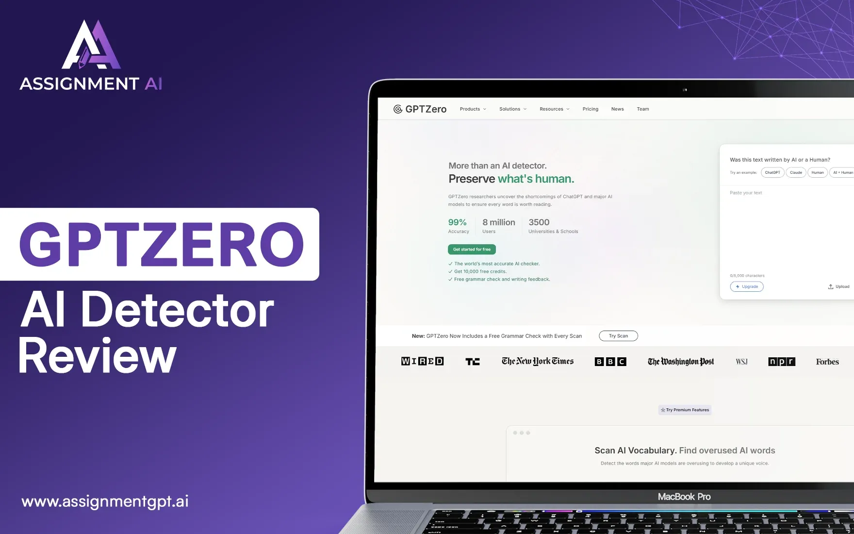 GPTZero AI Detector Review |Accuracy, Features & Alternative