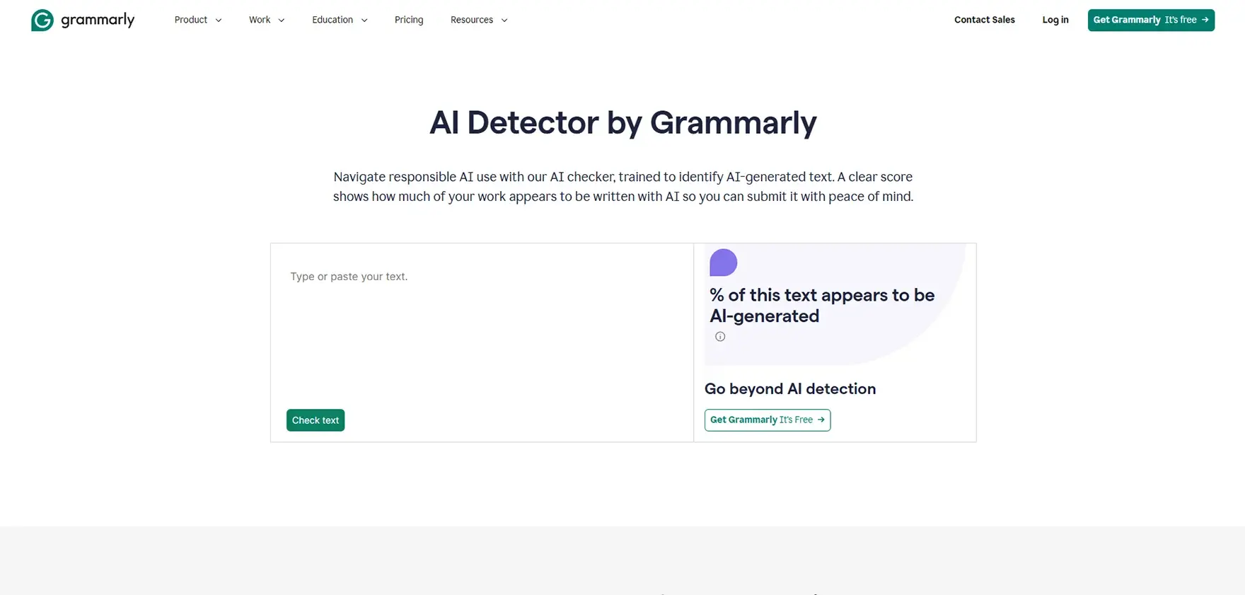 Grammarly AI Detector