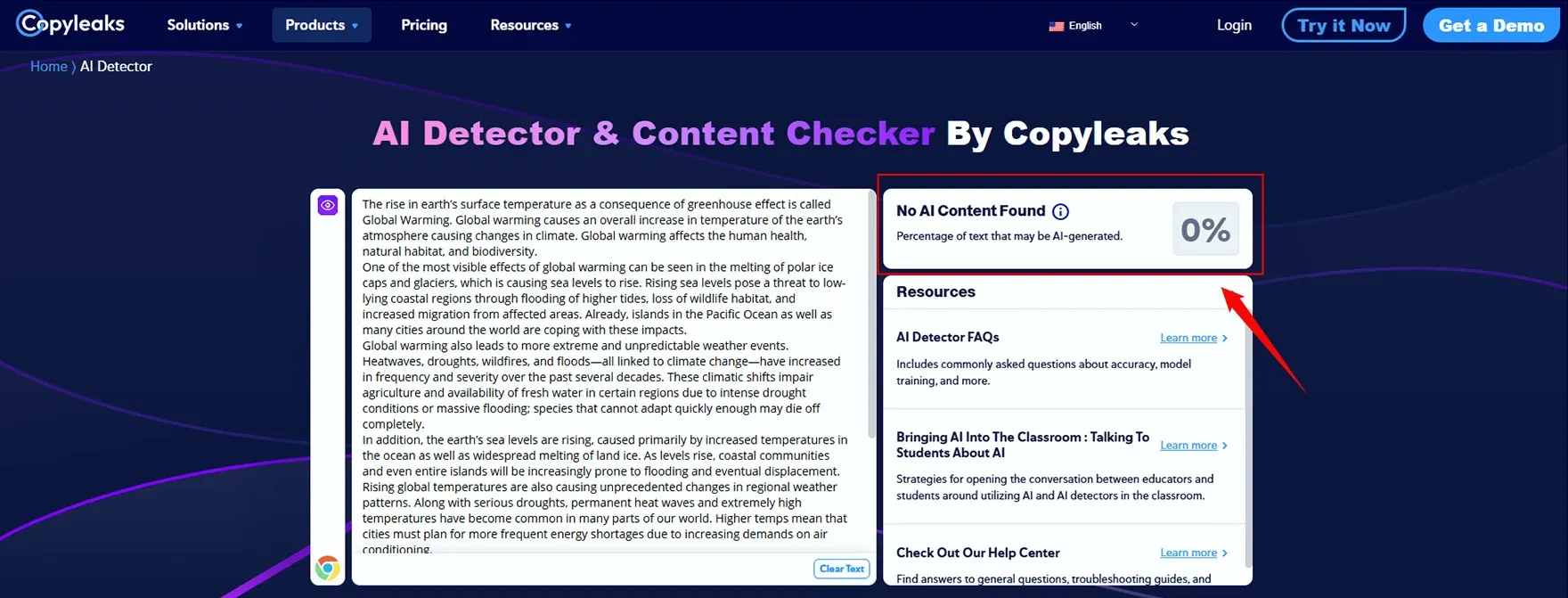 Testing on Copyleaks AI Detector Testing on Copyleaks AI Detector