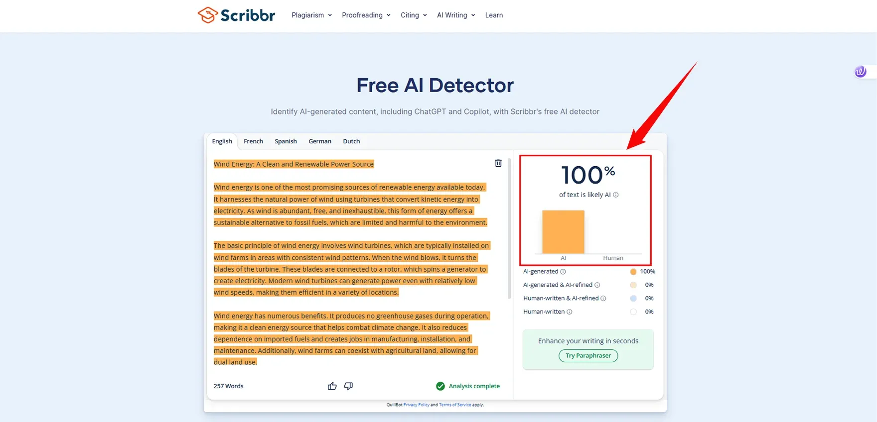 scribbr AI Detector Check scribbr AI Detector Check